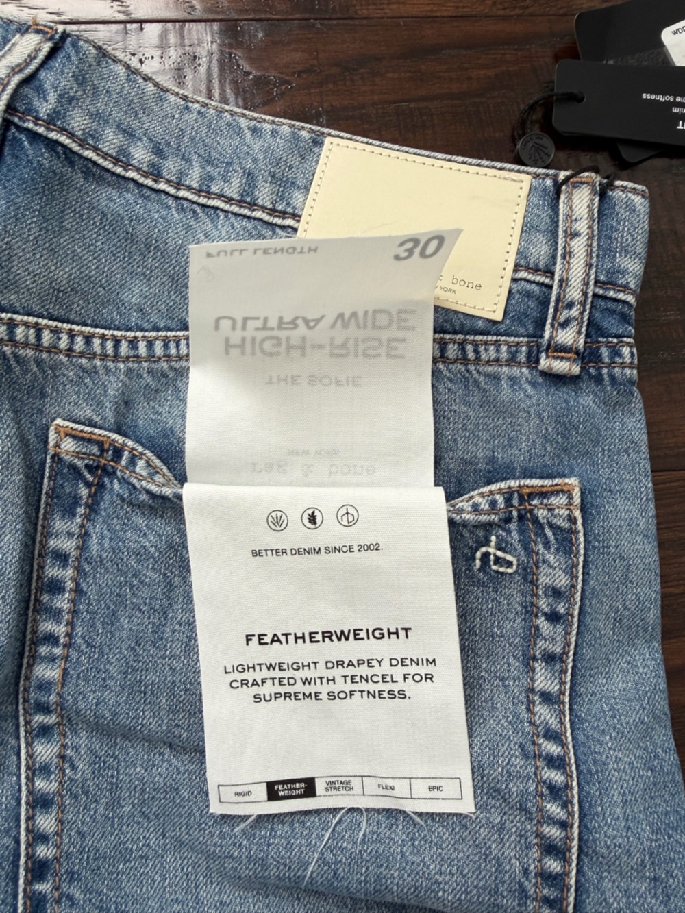 Rag & Bone “The Sofie” .High-Rise. Ultra Wide Leg. Full Length. - Picture 4 of 5